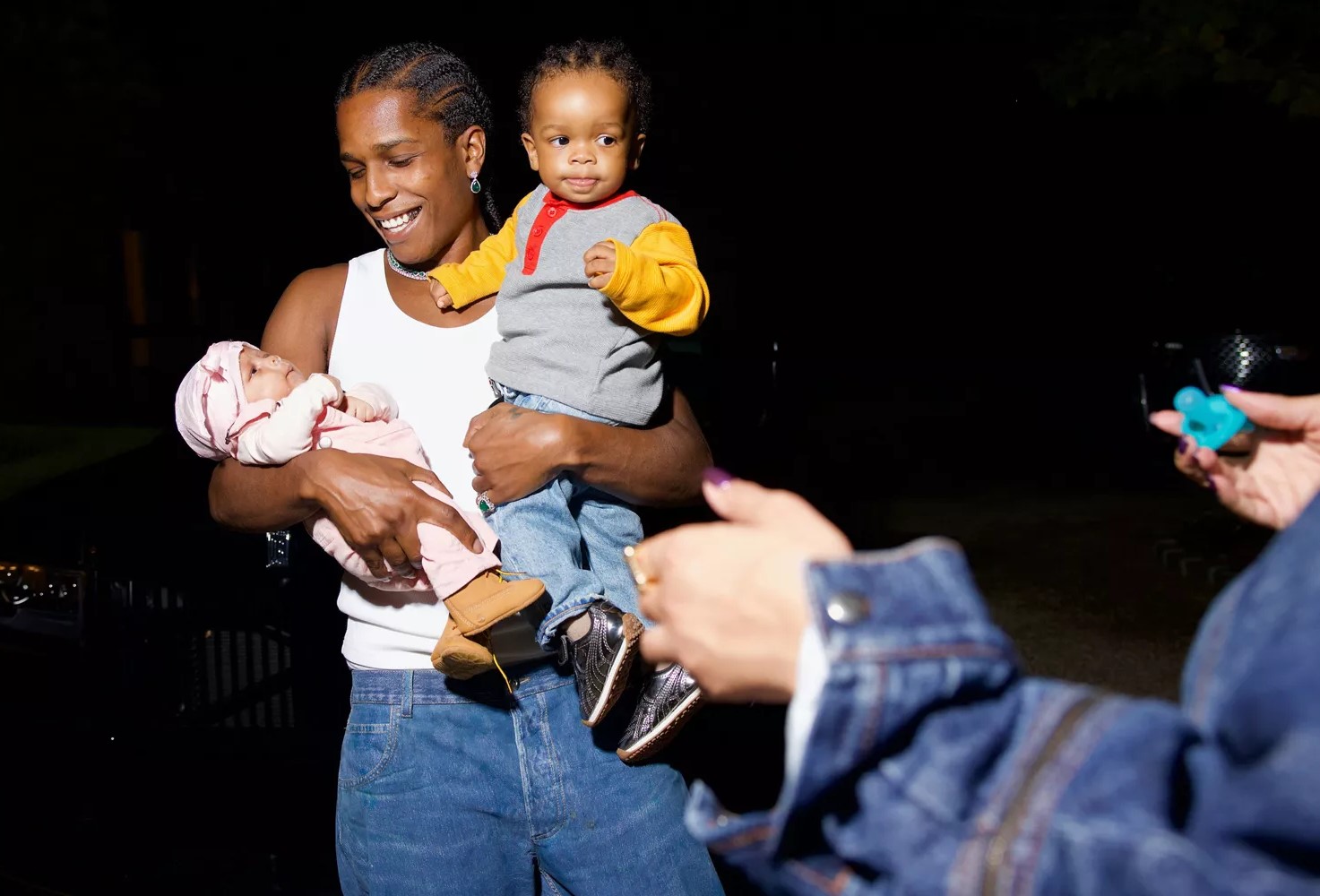 Rihanna and Asap with their new born son Riot Rose