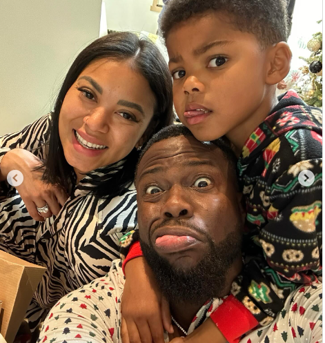 Kevin Hart and family