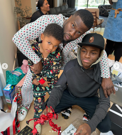 Kevin Hart and family