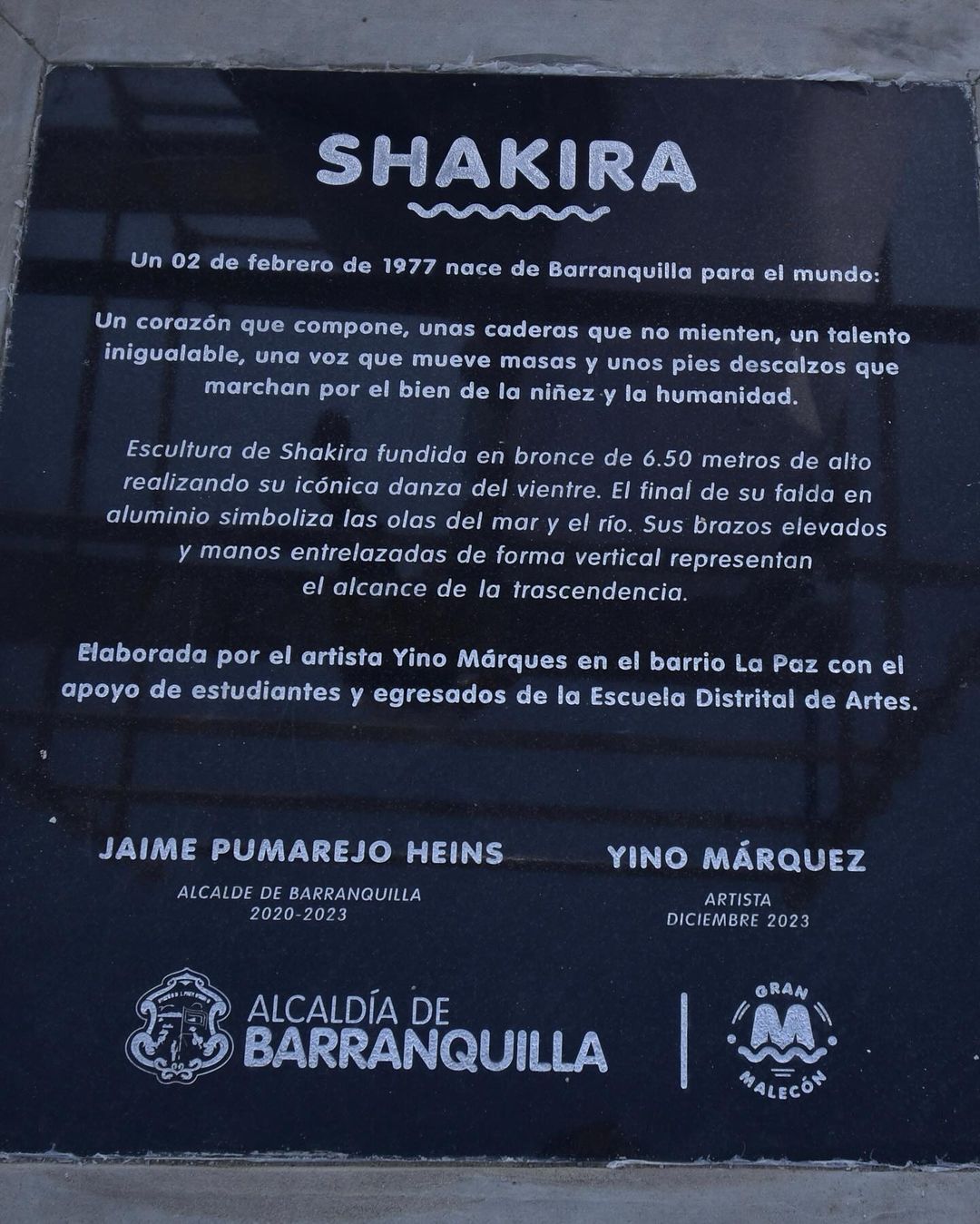 Shakira's tribute