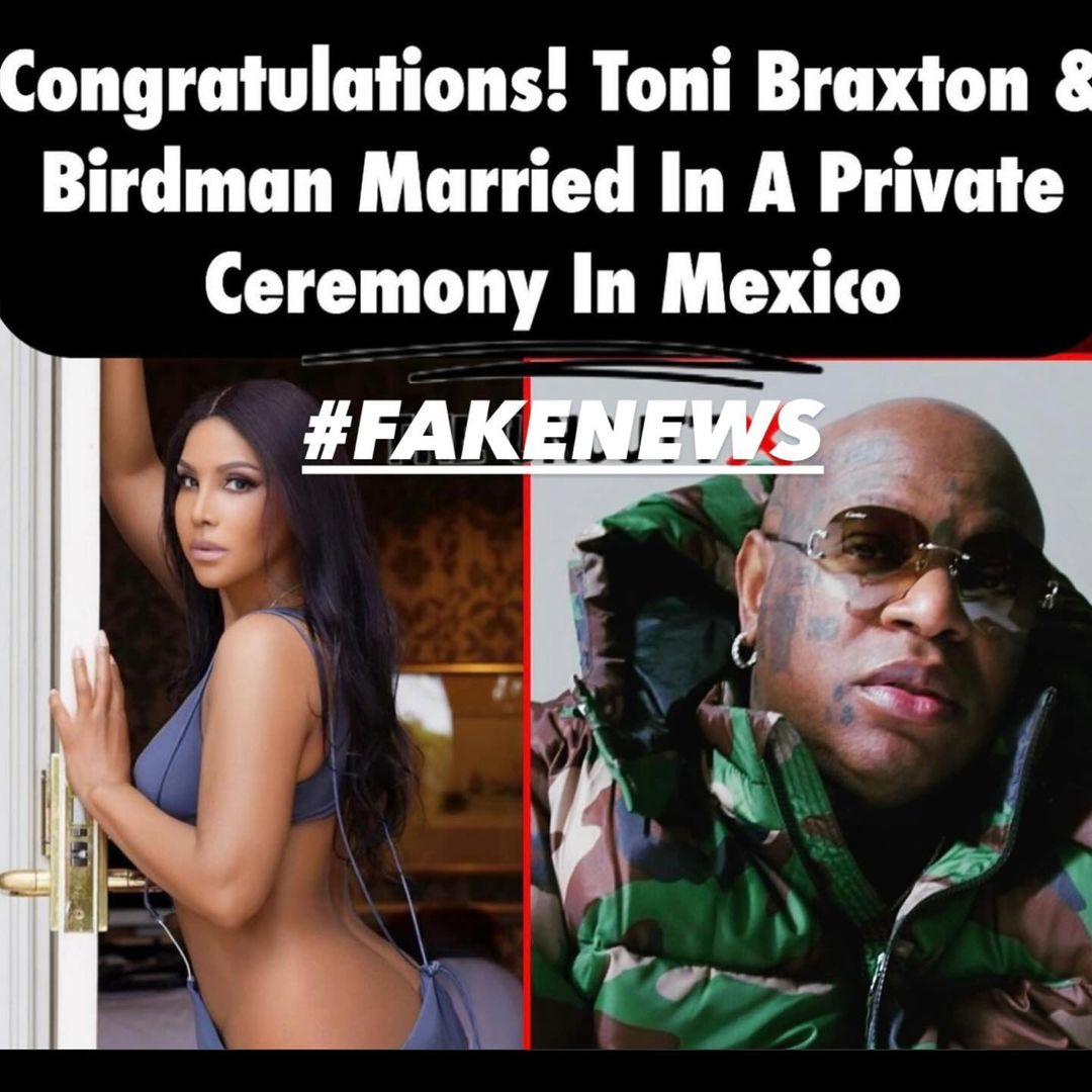 Fake news posted by Toni Braxton