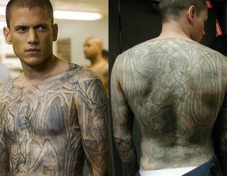 Went Worth tattoos  in prison break