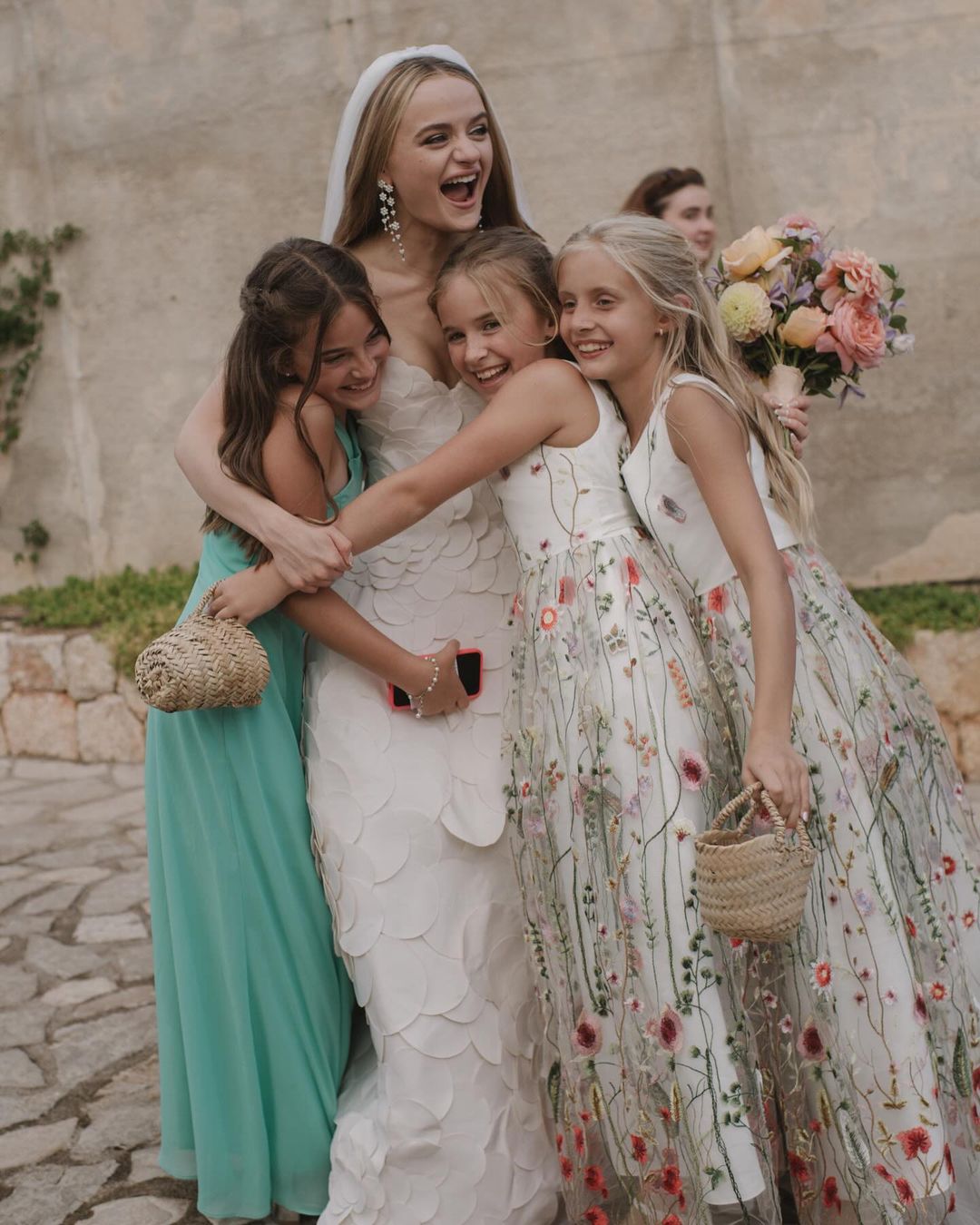 Joey with her flower girls