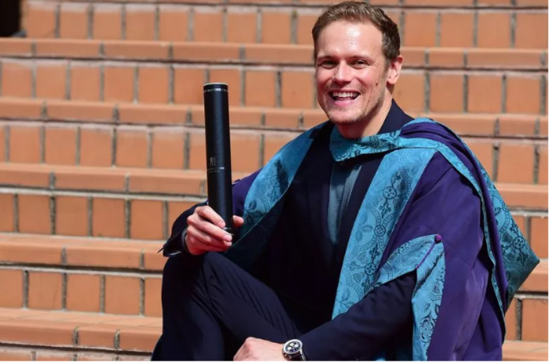 Sam Heughan graduation