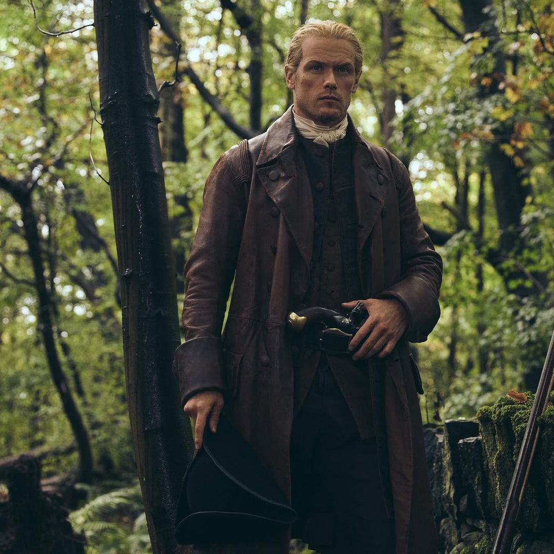 Sam Heughan acting as James Fraser in outlander series