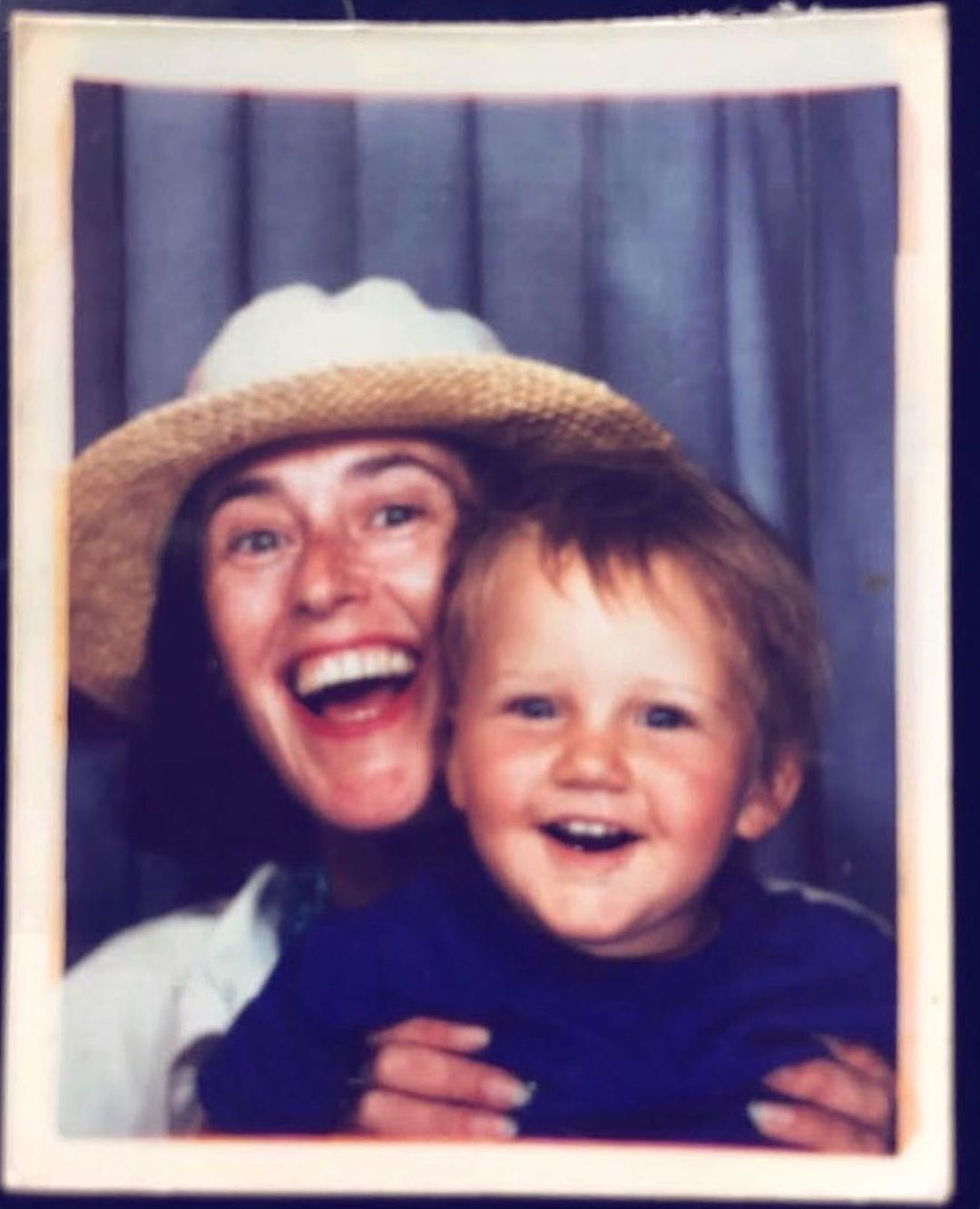 Baby Cesar Domboy with his mother