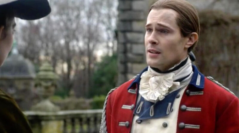 David Berry acting as  Lord John Grey  in outlander drama