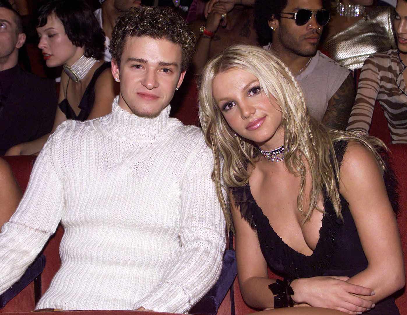 Justin Timberlake and Bitney Spears when they were still dating 