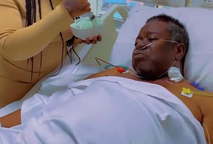 Mr. Ibu in hospital