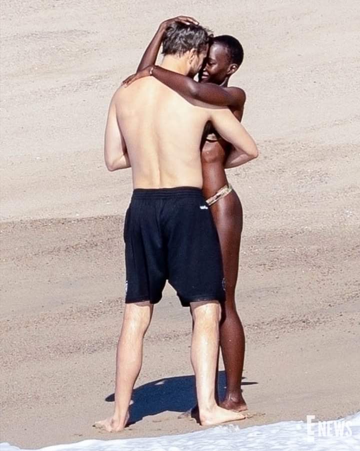 Lupita Nyong'o with boyfriend Joshua Jackson 