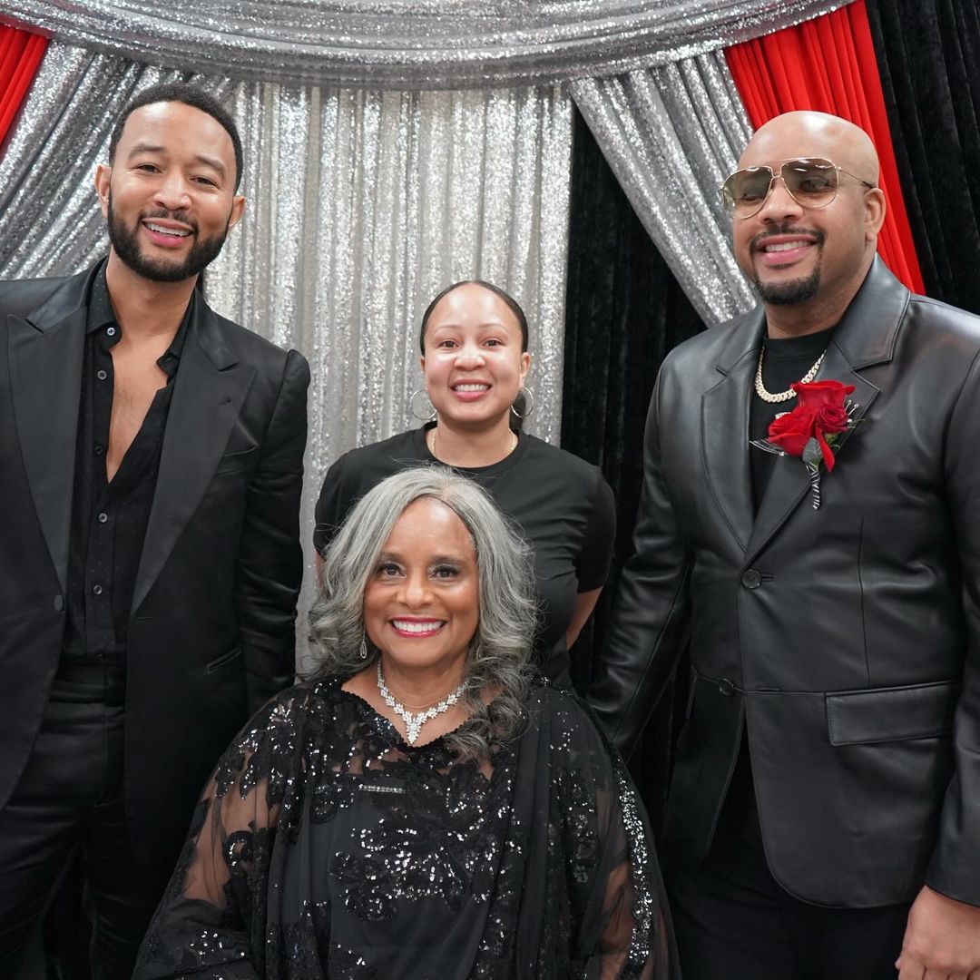 John Legend, mother and siblings