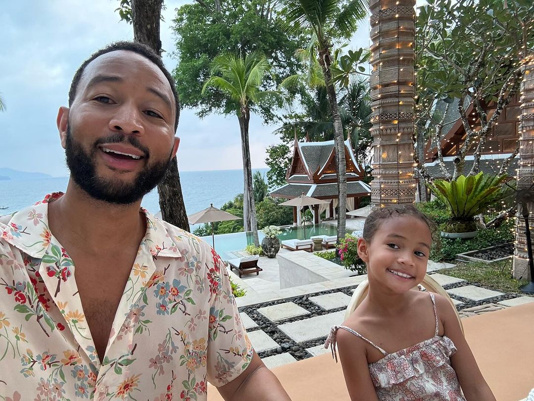 John Legend and family Thailand tour