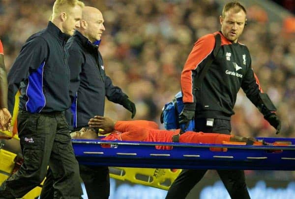 Origi sustained a severe ankle ligament injury in a home game against Everton.