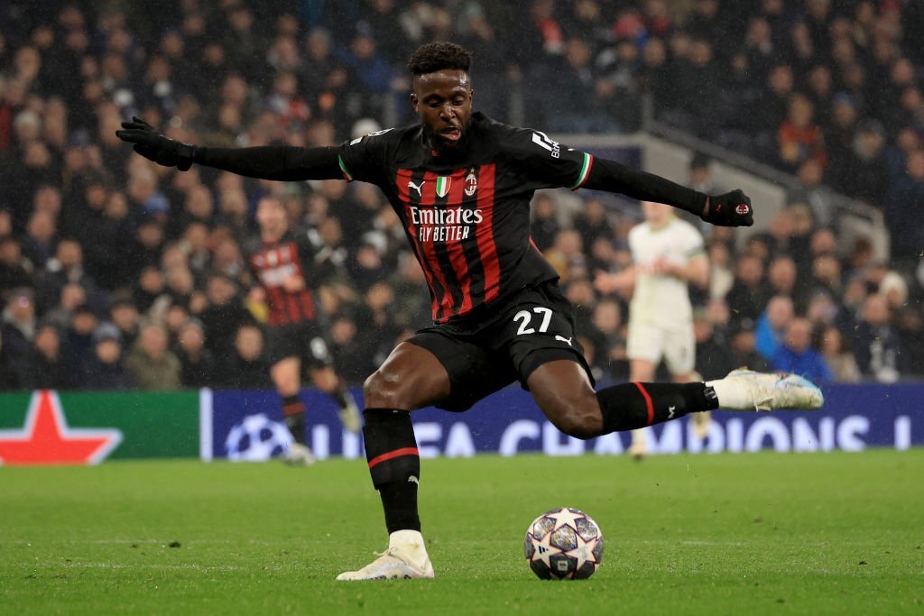 Origi playing for AC Milan 