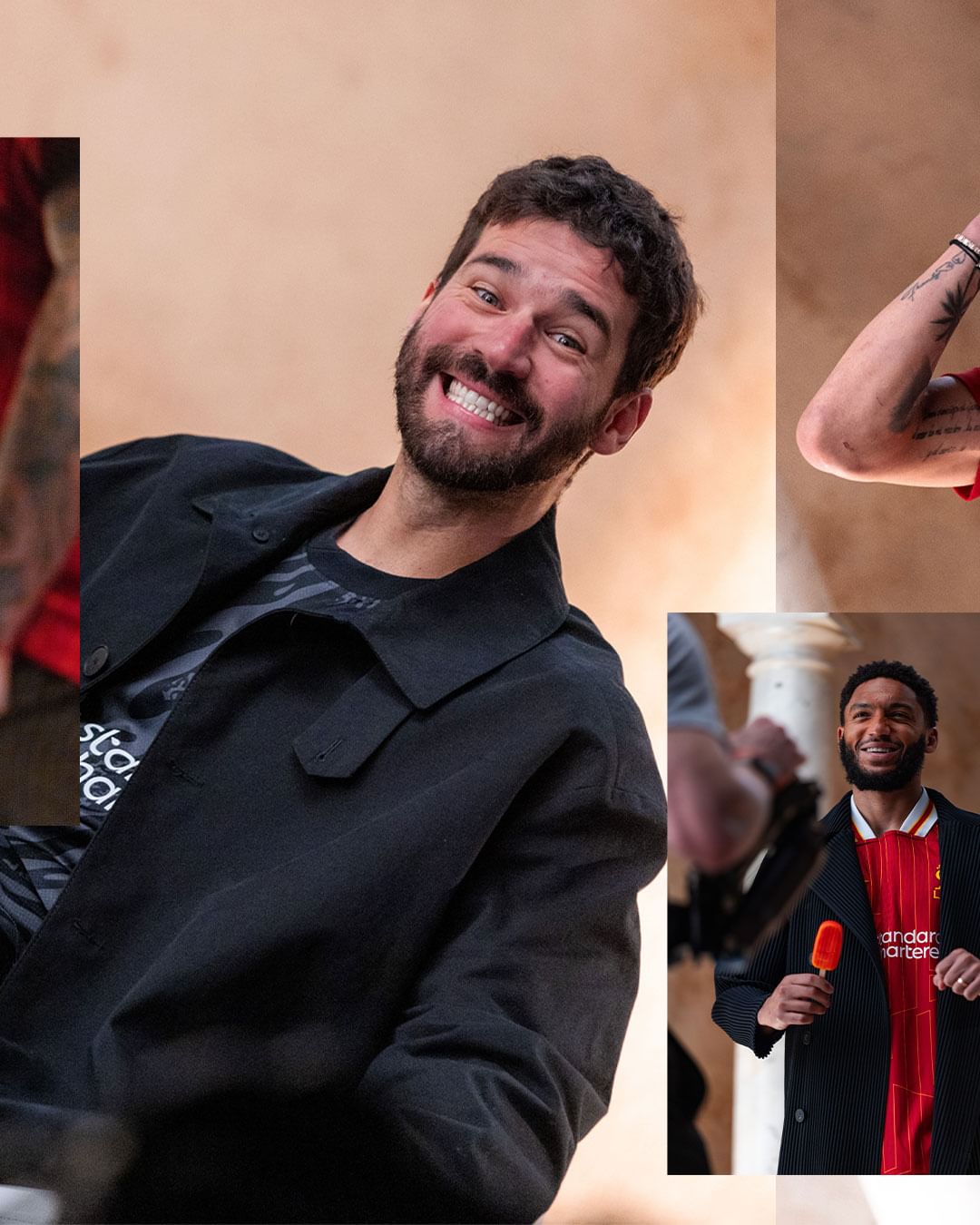 Alison Becker rolling the new kit dressing it up with a smile