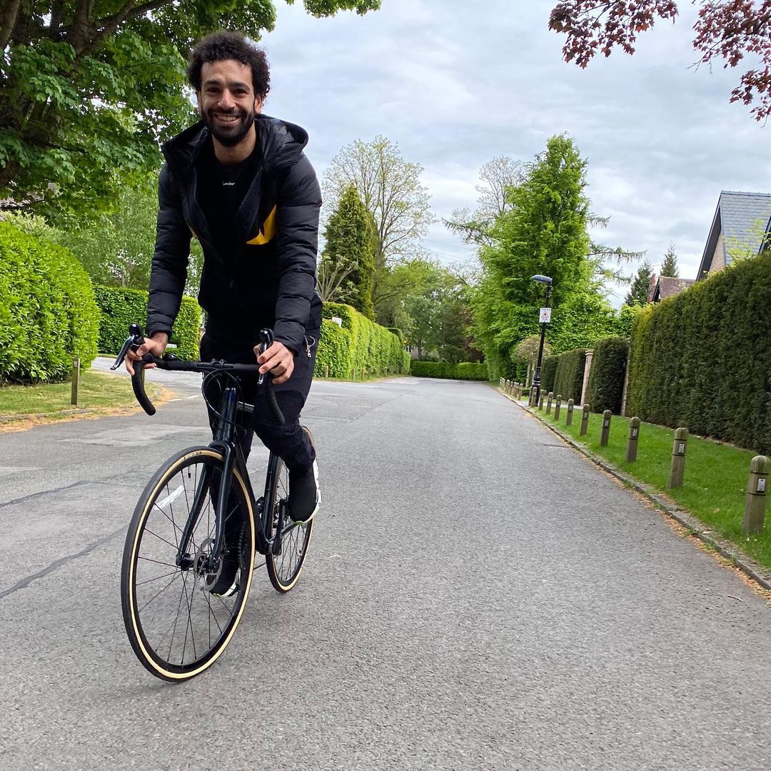 Salah enjoys riding bicycle in his leisure time 