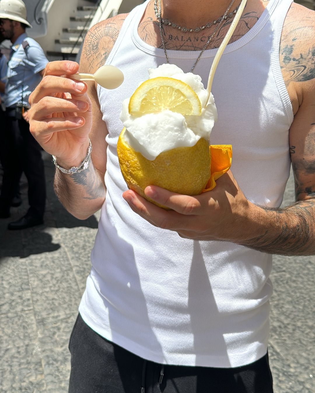 Szoboszlai enjoying Ice-cream  in Italy