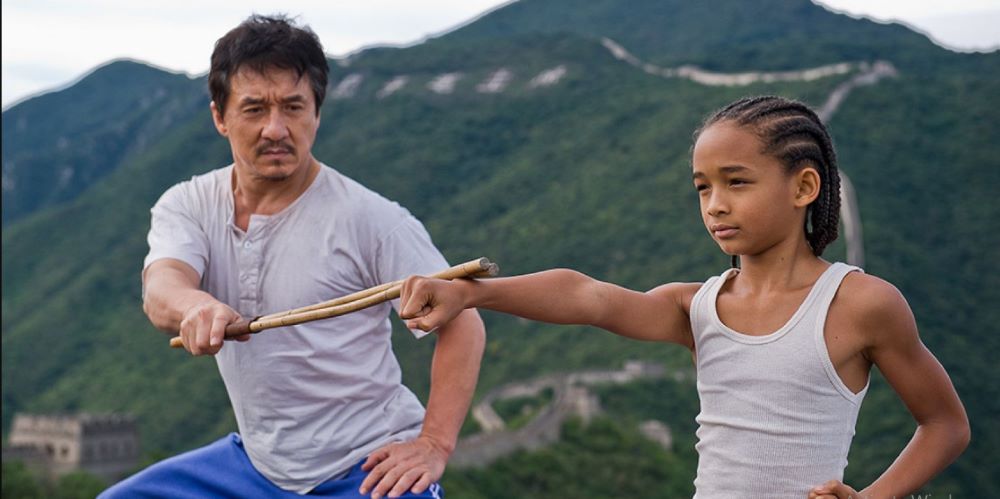 Jackie Chan left acting with Jaden smith in Karate Kid