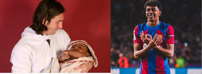 Images of  Lionel Messi in 2007 Cradling Baby Lamine Yamal: Now Football's Youngest Star