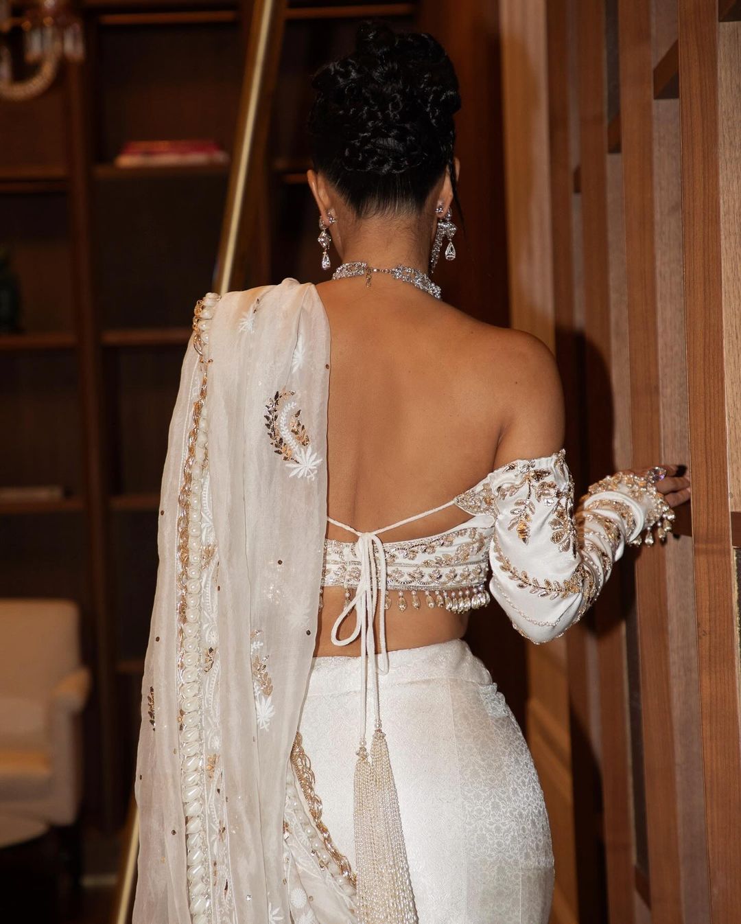 Kim Kardashian's Glamorous Diamonds and Pearls Look at the Ambani Wedding