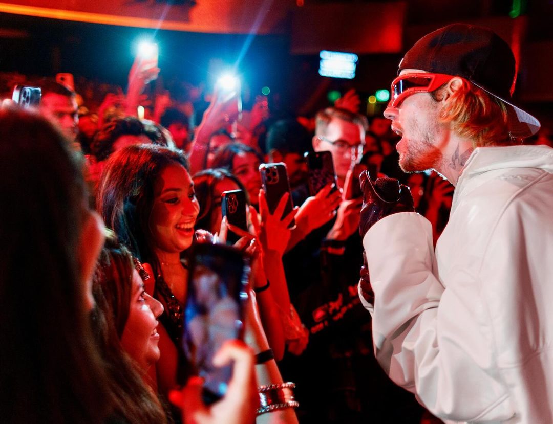 Justin Bieber performing in Mumbai India at Ambani Wedding