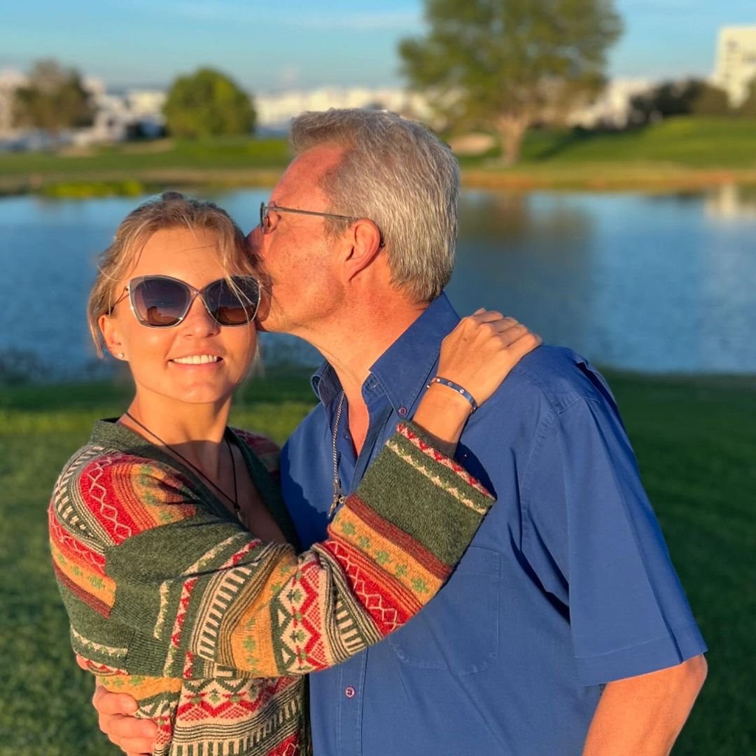 Dad and his little girl, enjoying the weekend regardless of her stealing his sweater 