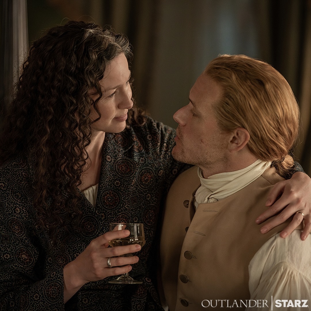 Jamie and Clair Fraser acting in Outlander