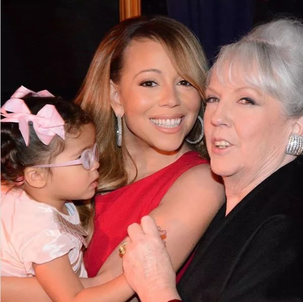 Mariah Carey , her daughter and   Mother Patricia 