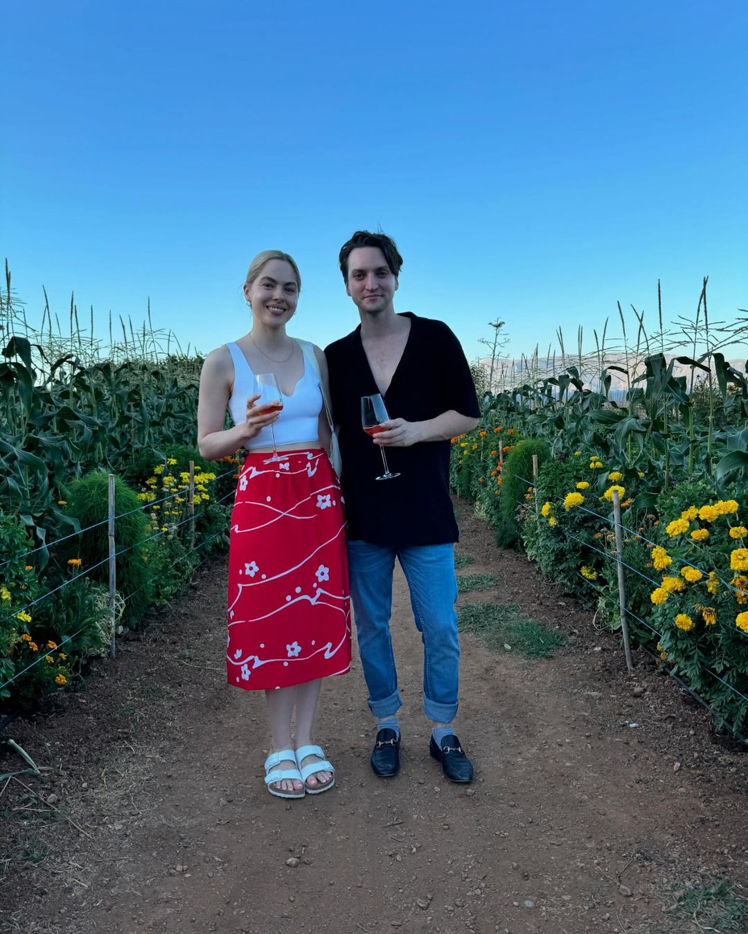 Richard Harmon with his girlfriend Sarah Dugdale