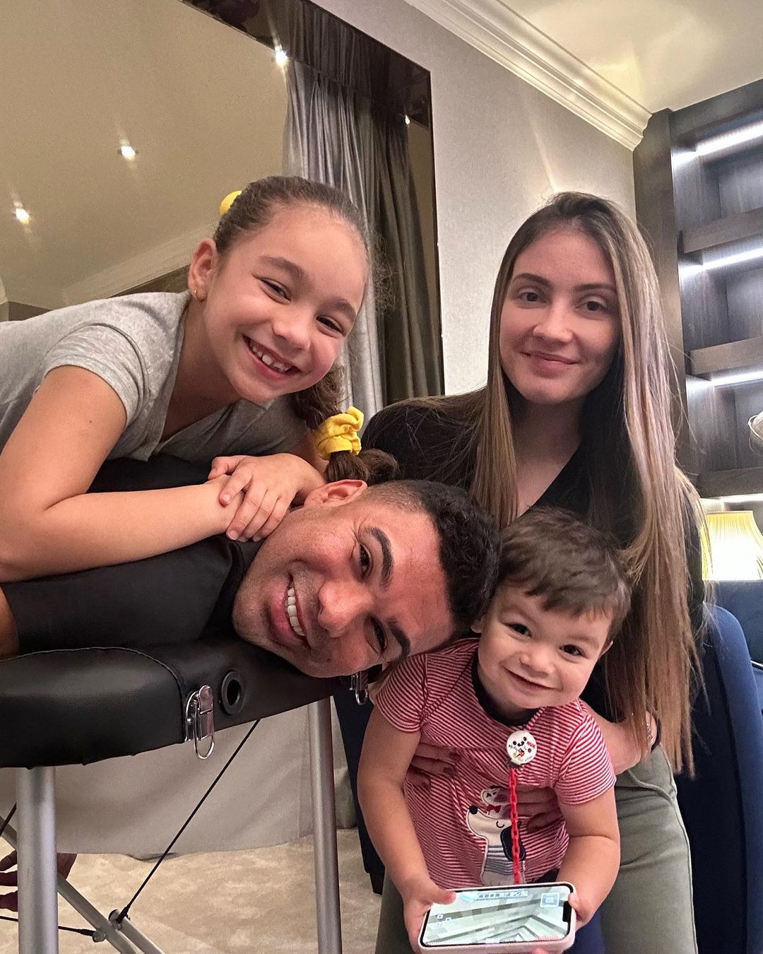 Casemiro and his family