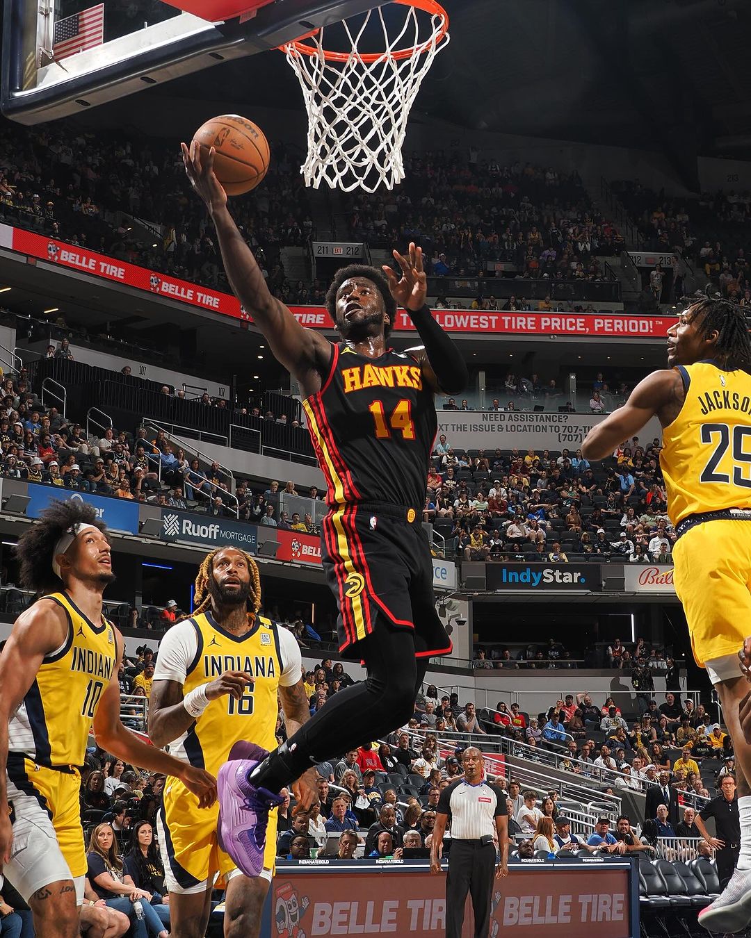 A.J. Griffin  playing basketball 