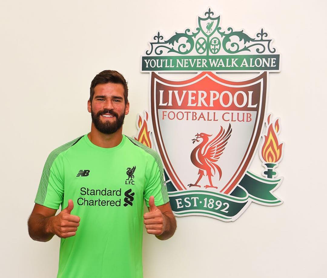 July 20th 2018 Alisson Becker joined Liverpool FC