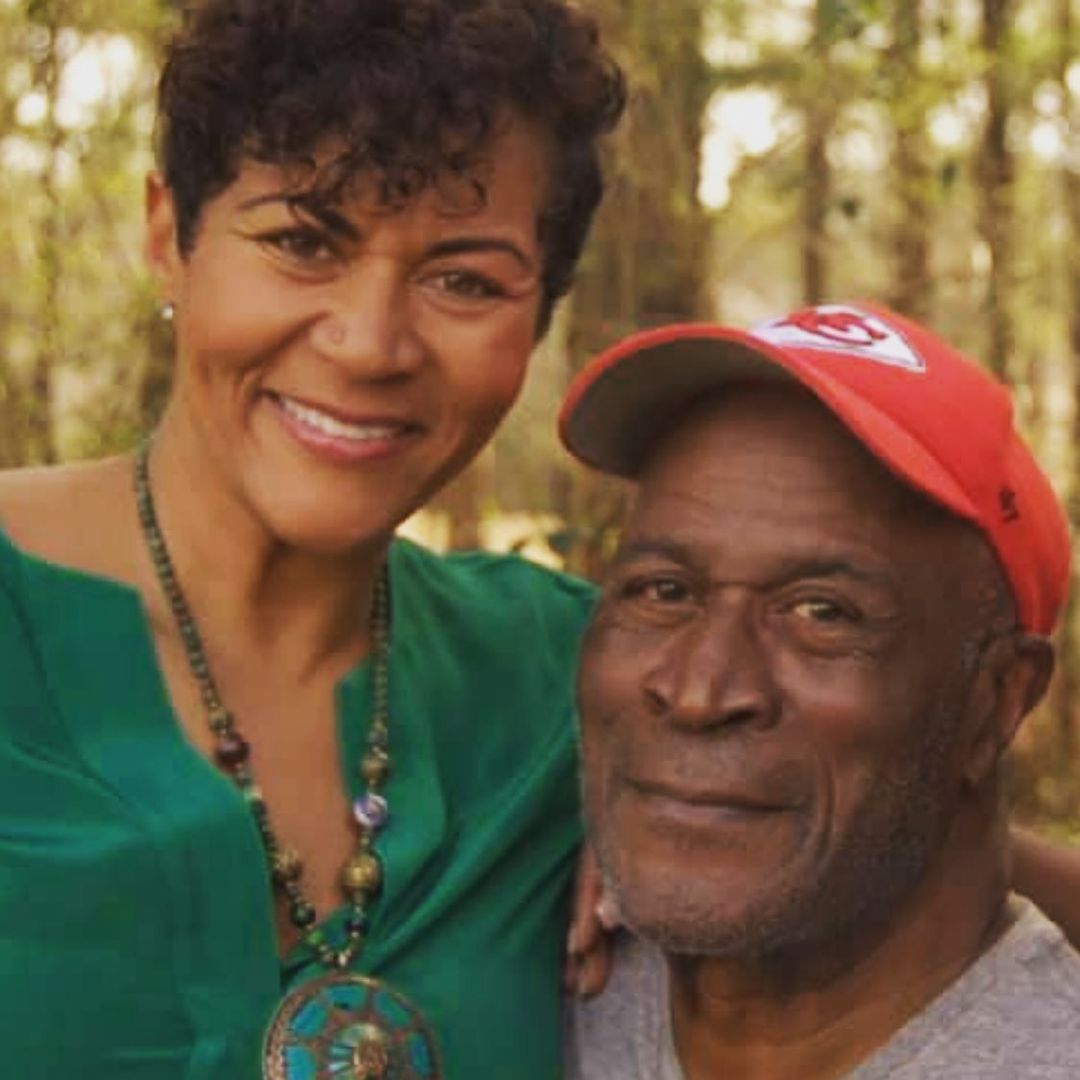 Shannon Amos with her dad Amos John Allen