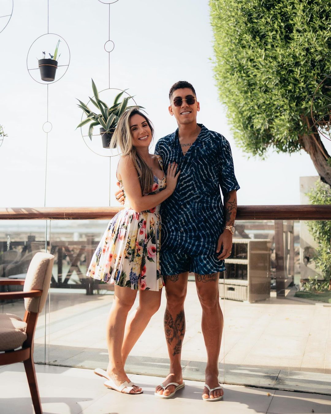 Larissa with husband Firmino on his birthday