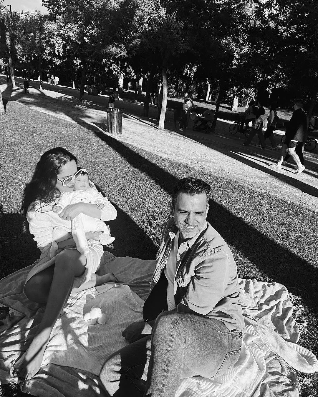 Ana Lucia Dominguez, her husband and daughter