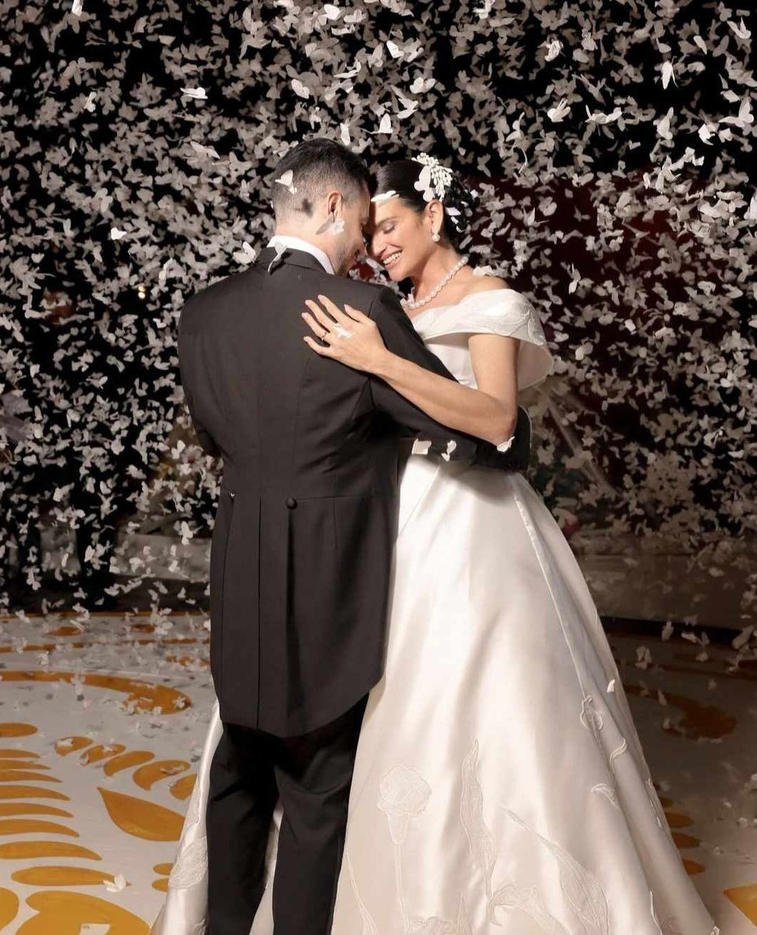 Natalia Jimenez and husband Arnold Hemkes on their wedding day