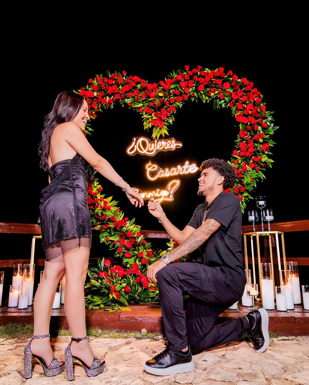 Diaz got engaged to his longtime sweetheart 