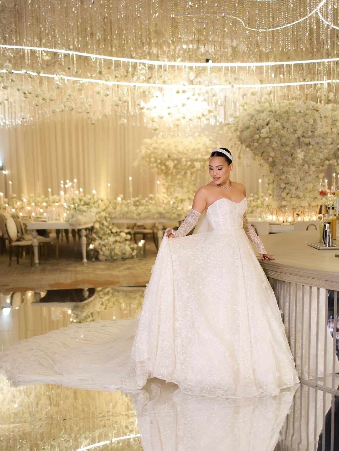 Luis Diaz wife wedding gown