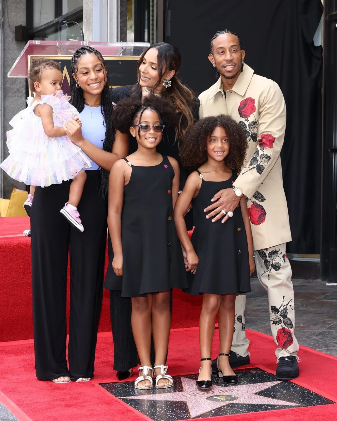 Ludacris with his wife and children